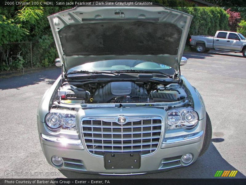 Satin Jade Pearlcoat / Dark Slate Gray/Light Graystone 2006 Chrysler 300 C HEMI