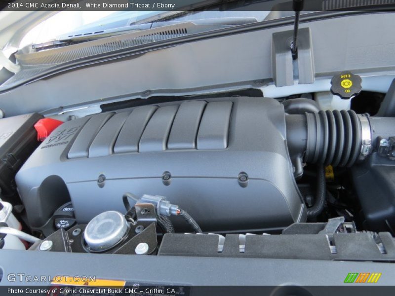 White Diamond Tricoat / Ebony 2014 GMC Acadia Denali