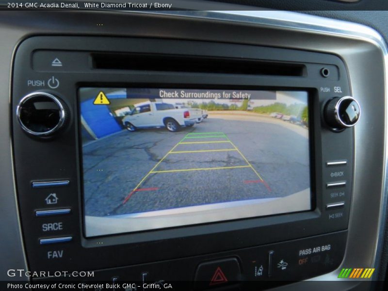 White Diamond Tricoat / Ebony 2014 GMC Acadia Denali