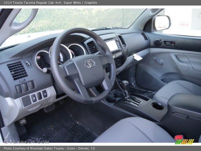 Super White / Graphite 2014 Toyota Tacoma Regular Cab 4x4