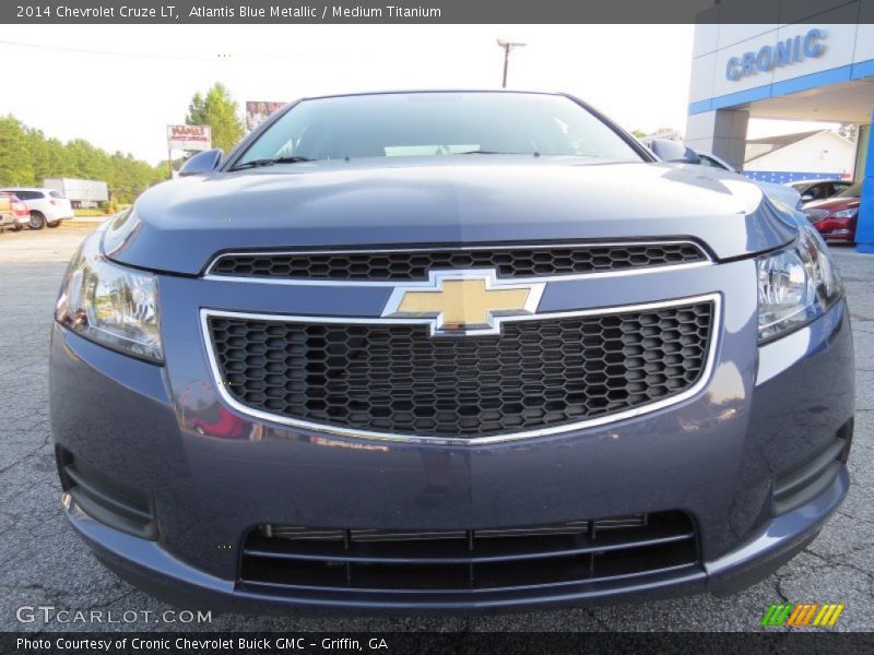 Atlantis Blue Metallic / Medium Titanium 2014 Chevrolet Cruze LT