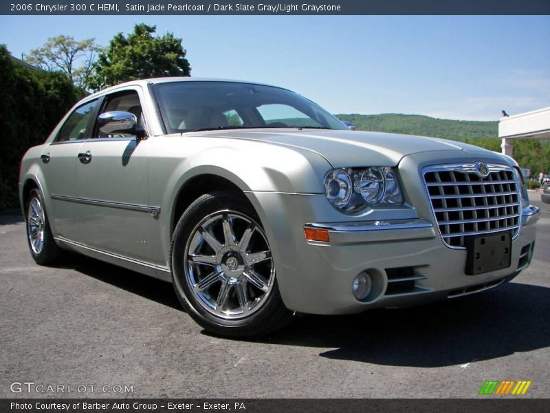 Satin Jade Pearlcoat / Dark Slate Gray/Light Graystone 2006 Chrysler 300 C HEMI