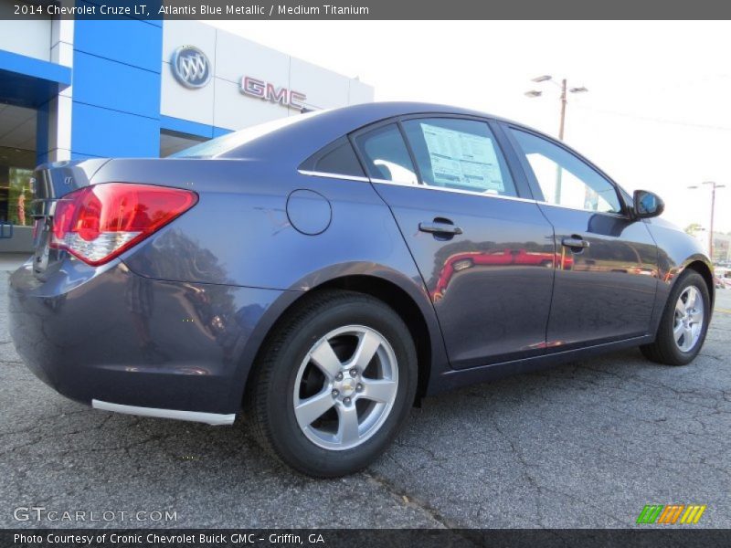 Atlantis Blue Metallic / Medium Titanium 2014 Chevrolet Cruze LT