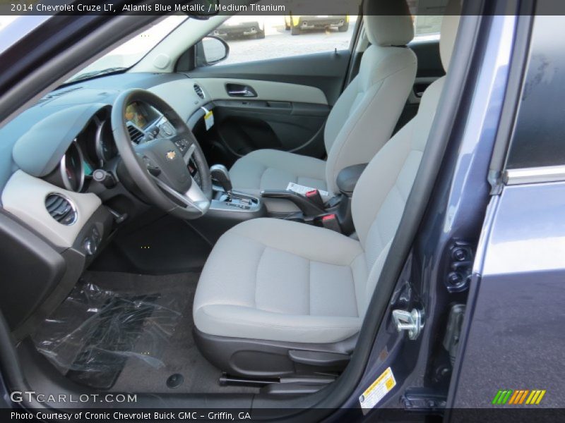 Atlantis Blue Metallic / Medium Titanium 2014 Chevrolet Cruze LT