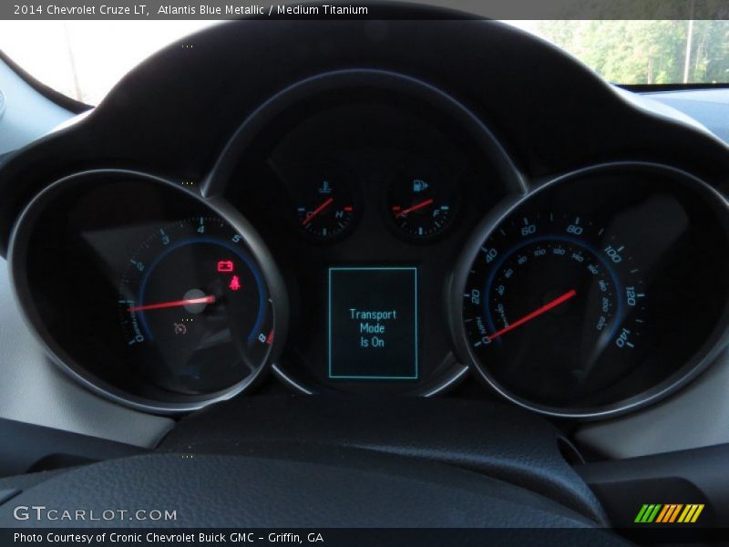 Atlantis Blue Metallic / Medium Titanium 2014 Chevrolet Cruze LT