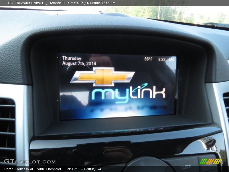 Atlantis Blue Metallic / Medium Titanium 2014 Chevrolet Cruze LT