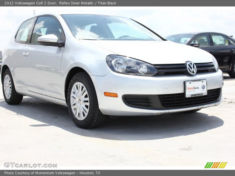 Reflex Silver Metallic / Titan Black 2012 Volkswagen Golf 2 Door