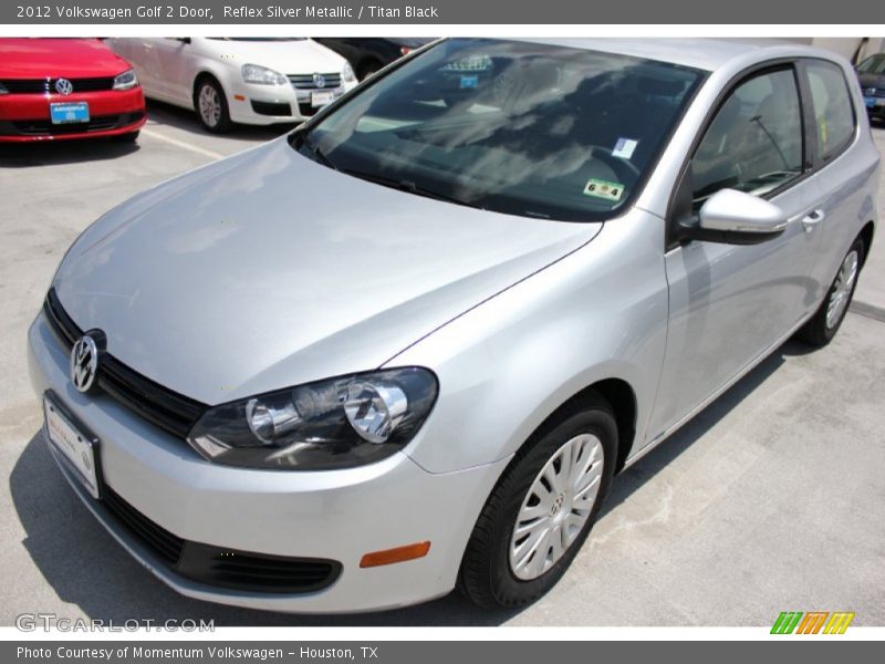 Reflex Silver Metallic / Titan Black 2012 Volkswagen Golf 2 Door
