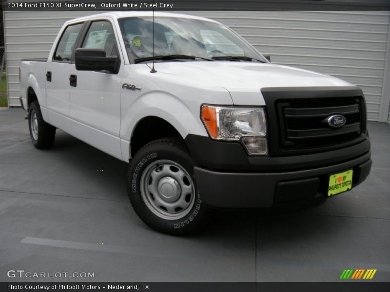 Oxford White / Steel Grey 2014 Ford F150 XL SuperCrew