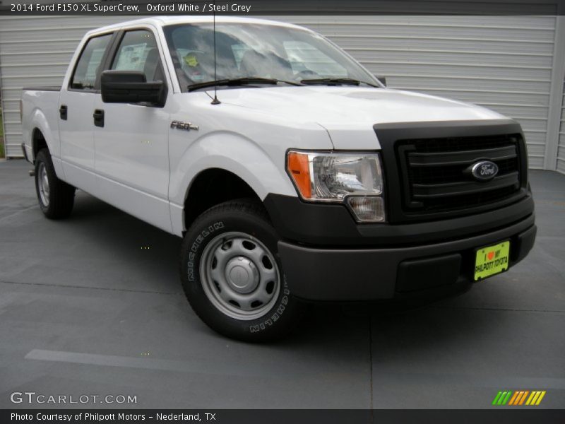 Oxford White / Steel Grey 2014 Ford F150 XL SuperCrew