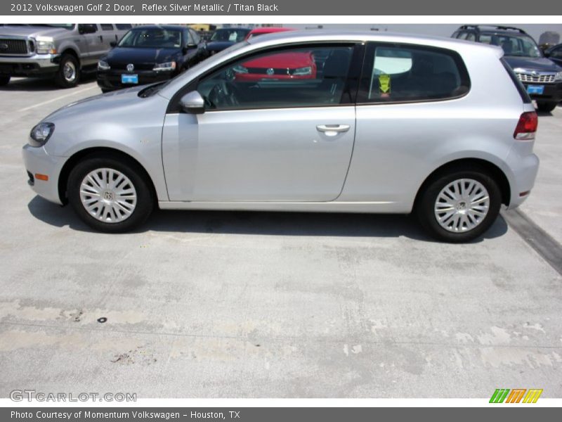 Reflex Silver Metallic / Titan Black 2012 Volkswagen Golf 2 Door