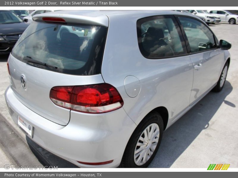Reflex Silver Metallic / Titan Black 2012 Volkswagen Golf 2 Door