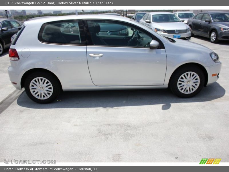 Reflex Silver Metallic / Titan Black 2012 Volkswagen Golf 2 Door