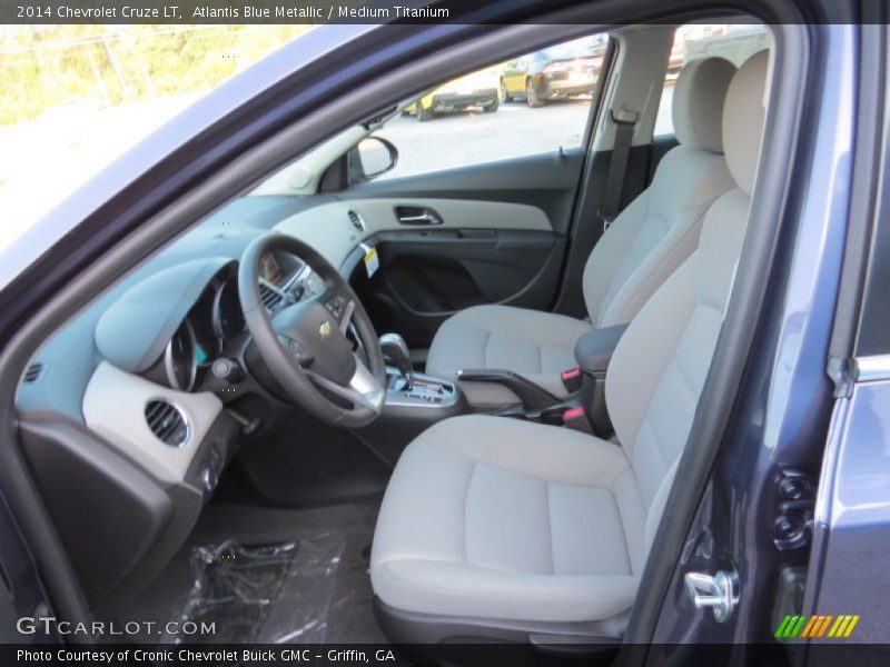 Atlantis Blue Metallic / Medium Titanium 2014 Chevrolet Cruze LT