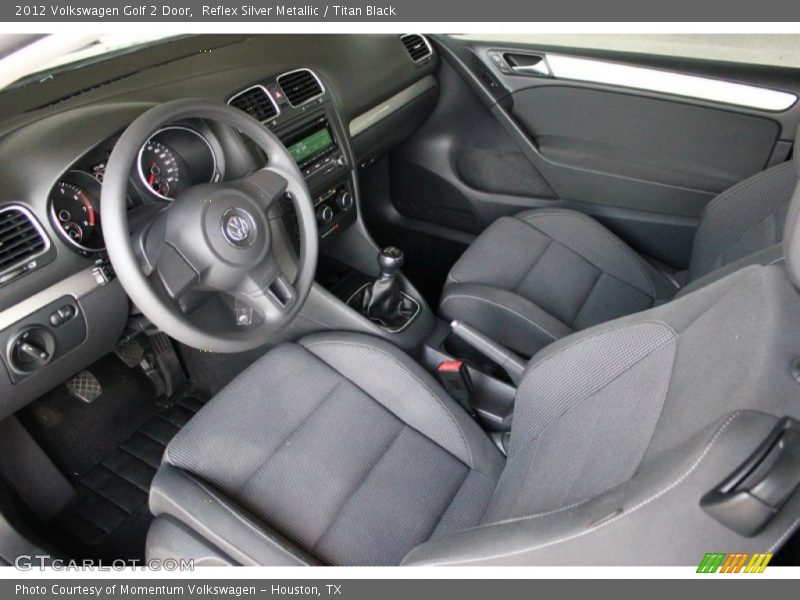 Reflex Silver Metallic / Titan Black 2012 Volkswagen Golf 2 Door