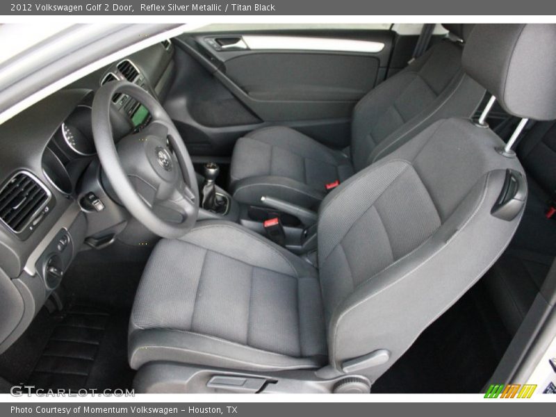 Reflex Silver Metallic / Titan Black 2012 Volkswagen Golf 2 Door