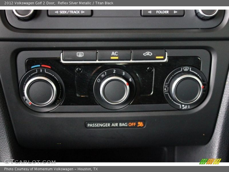 Reflex Silver Metallic / Titan Black 2012 Volkswagen Golf 2 Door