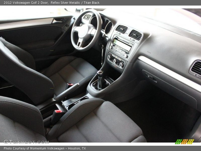 Reflex Silver Metallic / Titan Black 2012 Volkswagen Golf 2 Door
