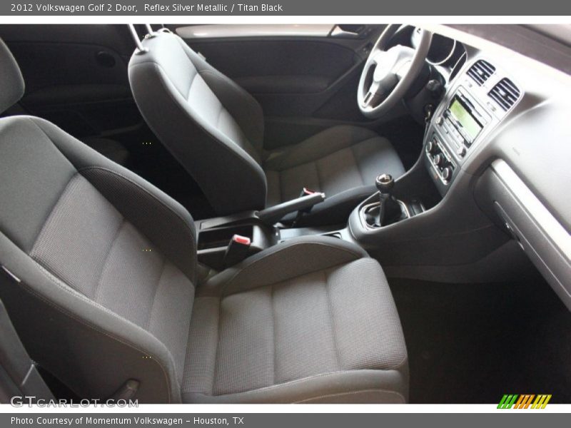 Reflex Silver Metallic / Titan Black 2012 Volkswagen Golf 2 Door