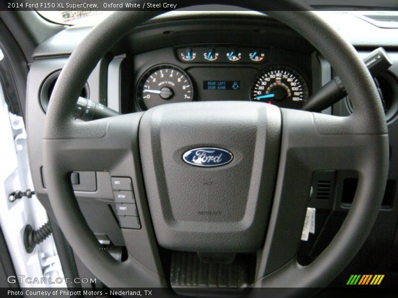 Oxford White / Steel Grey 2014 Ford F150 XL SuperCrew