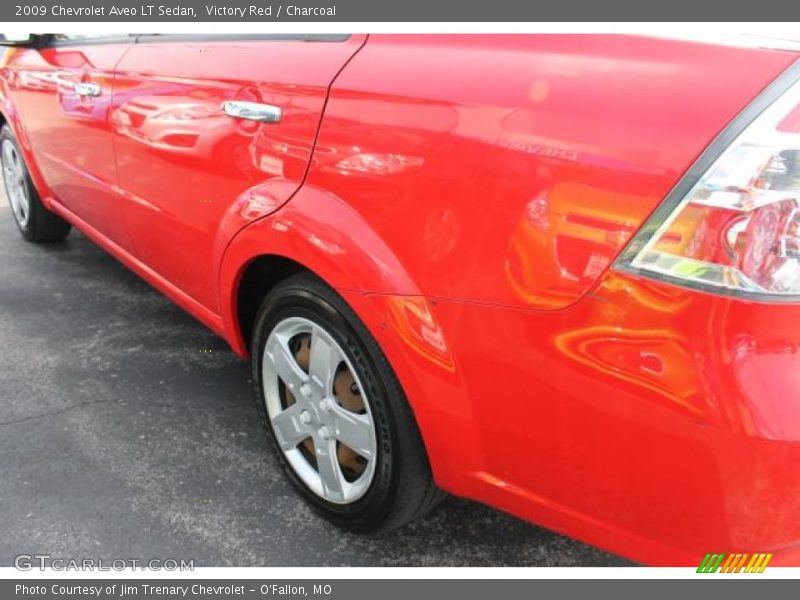 Victory Red / Charcoal 2009 Chevrolet Aveo LT Sedan