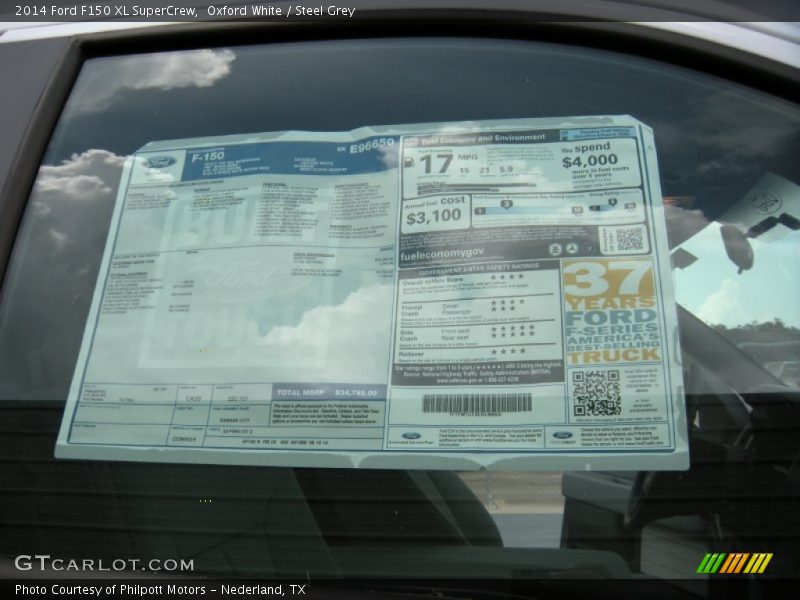 Oxford White / Steel Grey 2014 Ford F150 XL SuperCrew