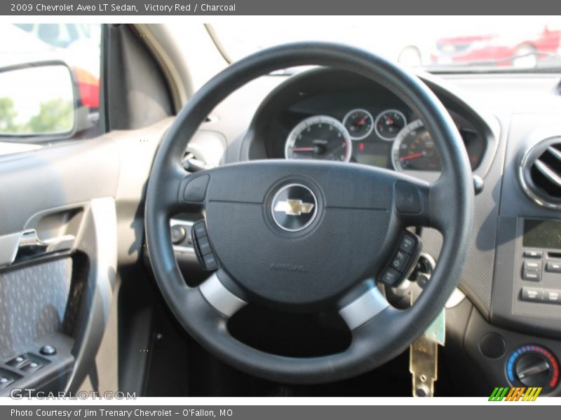 Victory Red / Charcoal 2009 Chevrolet Aveo LT Sedan