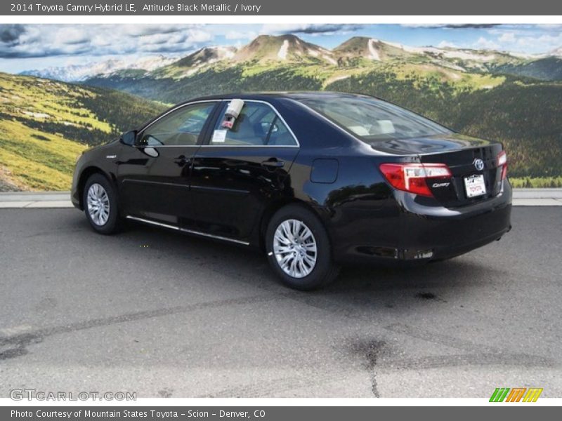 Attitude Black Metallic / Ivory 2014 Toyota Camry Hybrid LE