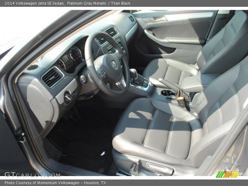 Platinum Gray Metallic / Titan Black 2014 Volkswagen Jetta SE Sedan