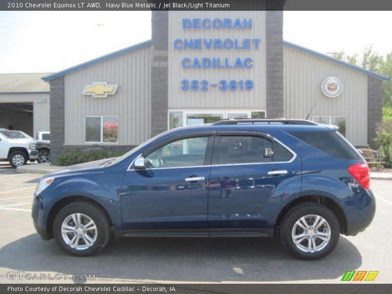 Navy Blue Metallic / Jet Black/Light Titanium 2010 Chevrolet Equinox LT AWD