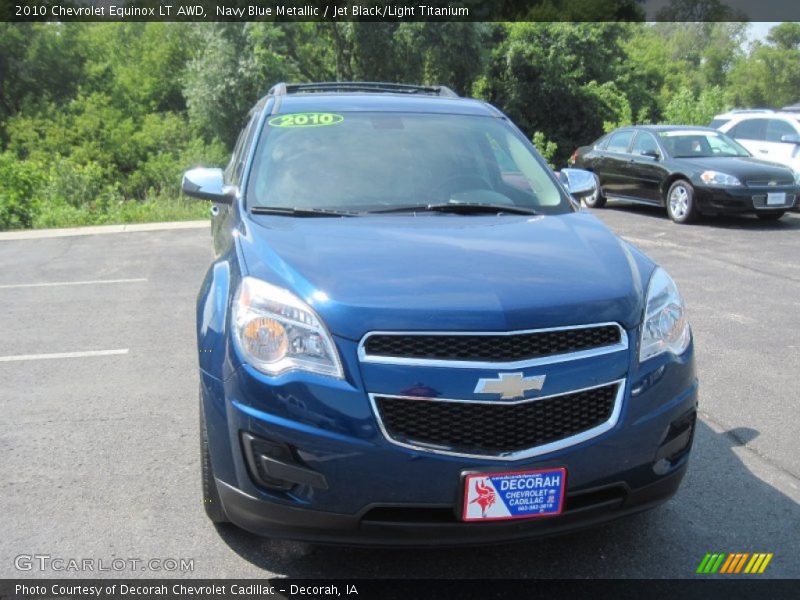 Navy Blue Metallic / Jet Black/Light Titanium 2010 Chevrolet Equinox LT AWD
