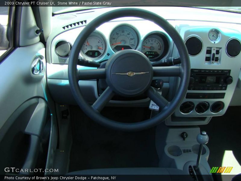 Stone White / Pastel Slate Gray 2009 Chrysler PT Cruiser LX