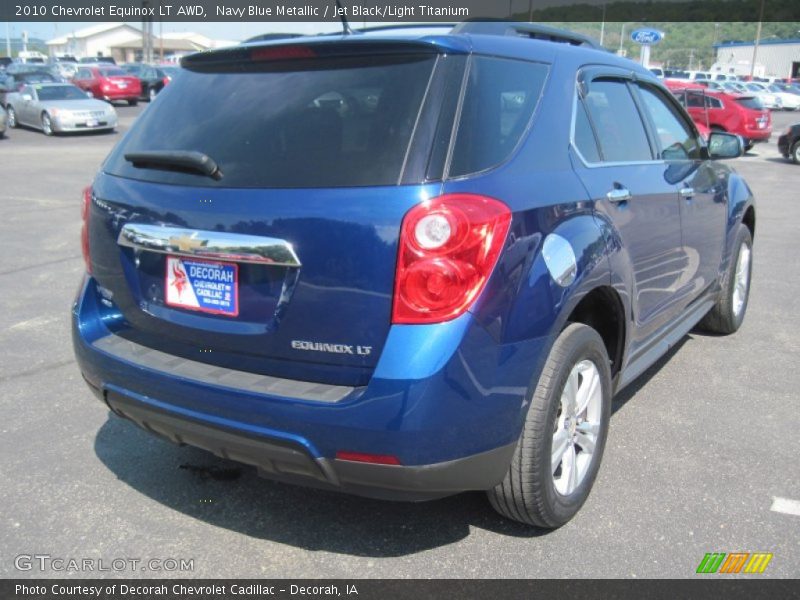 Navy Blue Metallic / Jet Black/Light Titanium 2010 Chevrolet Equinox LT AWD