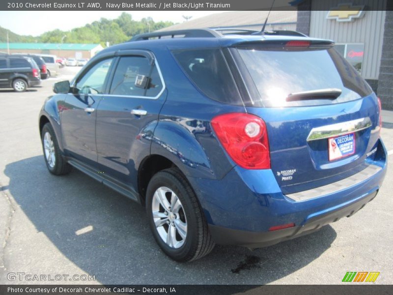 Navy Blue Metallic / Jet Black/Light Titanium 2010 Chevrolet Equinox LT AWD