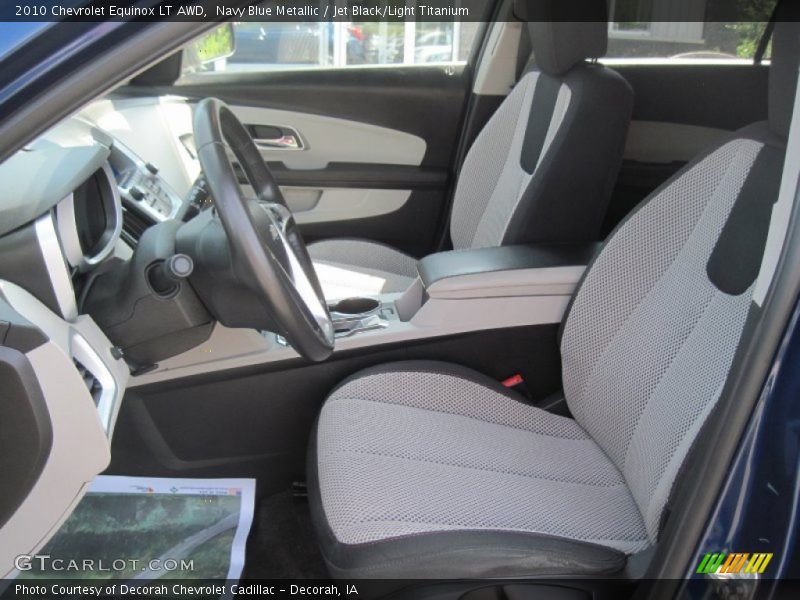 Navy Blue Metallic / Jet Black/Light Titanium 2010 Chevrolet Equinox LT AWD