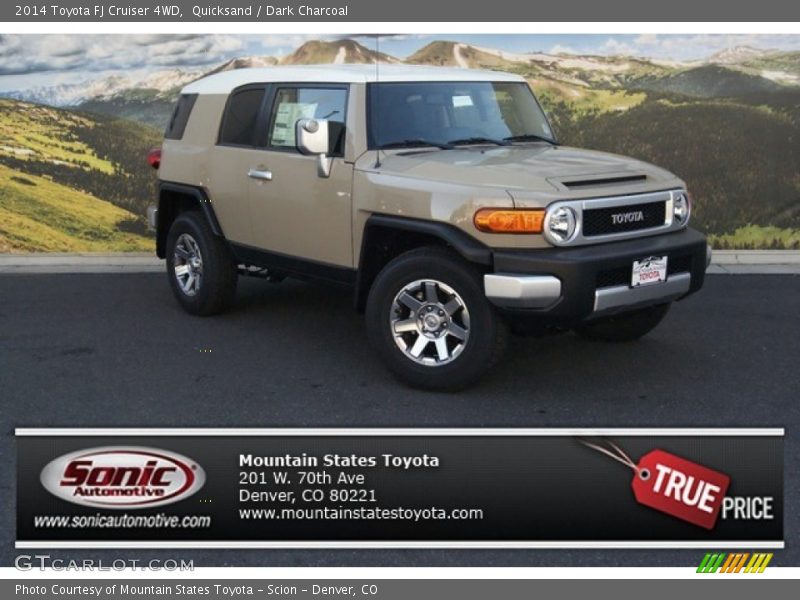 Quicksand / Dark Charcoal 2014 Toyota FJ Cruiser 4WD
