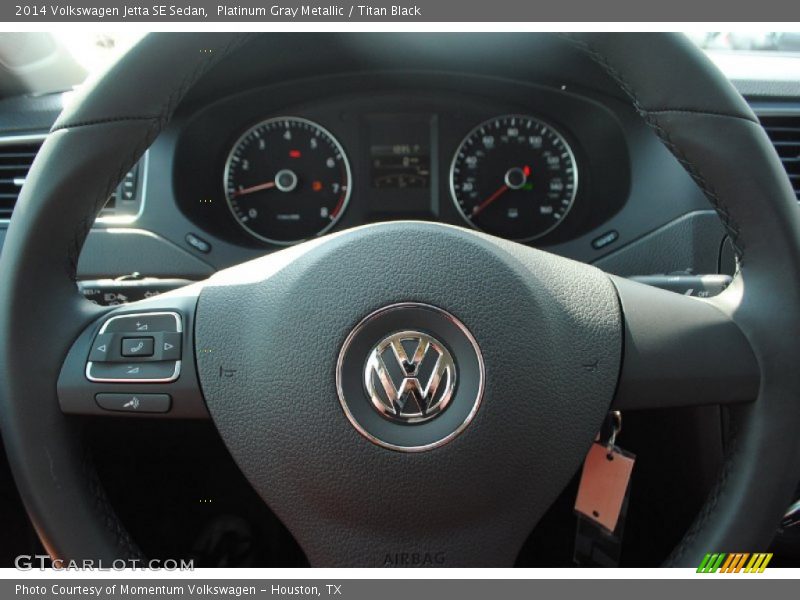 Platinum Gray Metallic / Titan Black 2014 Volkswagen Jetta SE Sedan