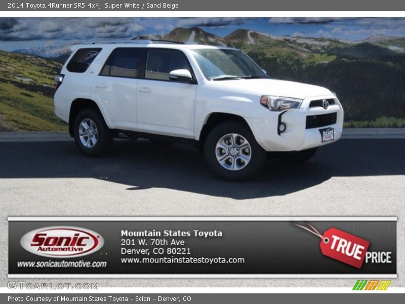 Super White / Sand Beige 2014 Toyota 4Runner SR5 4x4