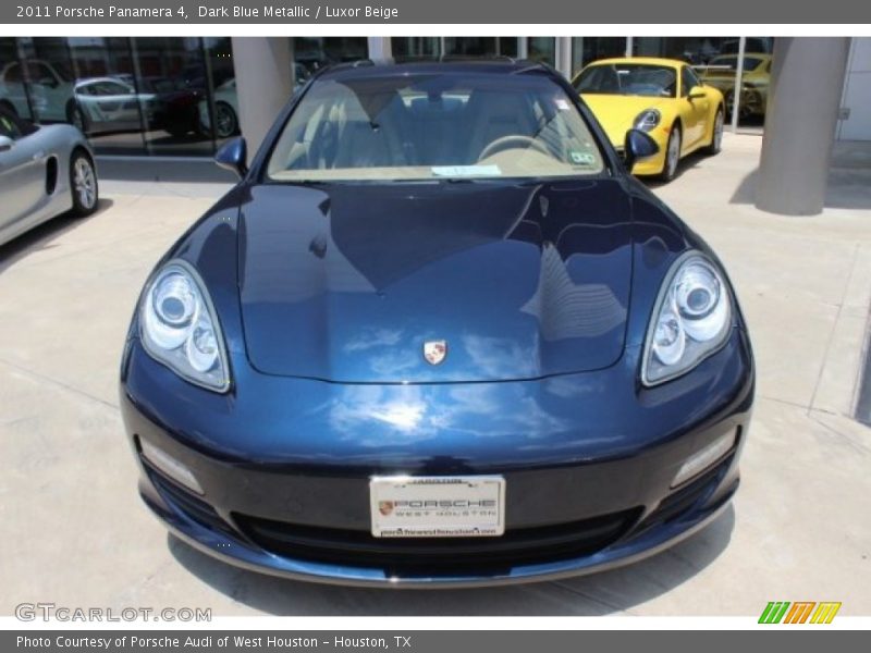 Dark Blue Metallic / Luxor Beige 2011 Porsche Panamera 4
