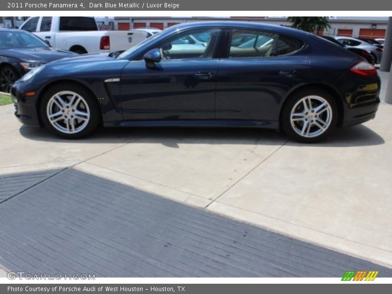 Dark Blue Metallic / Luxor Beige 2011 Porsche Panamera 4