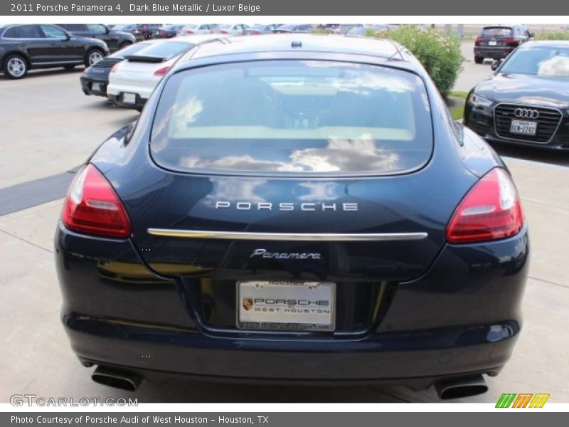 Dark Blue Metallic / Luxor Beige 2011 Porsche Panamera 4