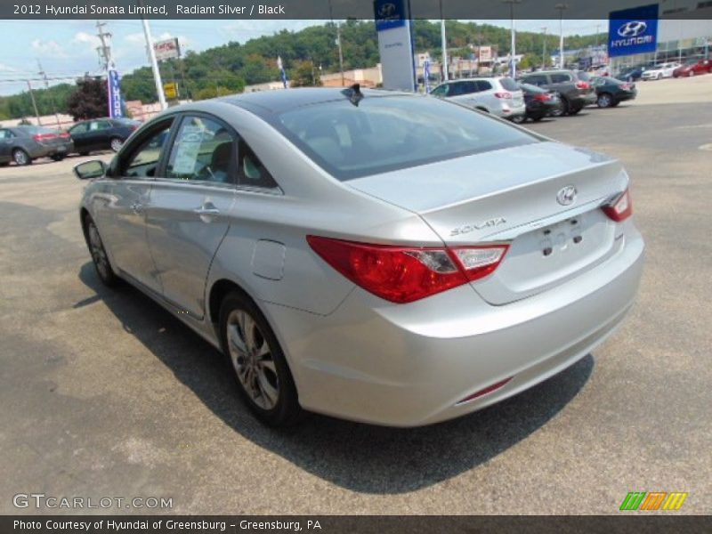 Radiant Silver / Black 2012 Hyundai Sonata Limited