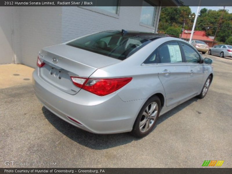 Radiant Silver / Black 2012 Hyundai Sonata Limited