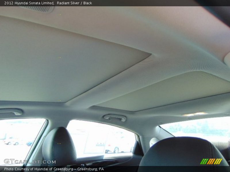 Radiant Silver / Black 2012 Hyundai Sonata Limited