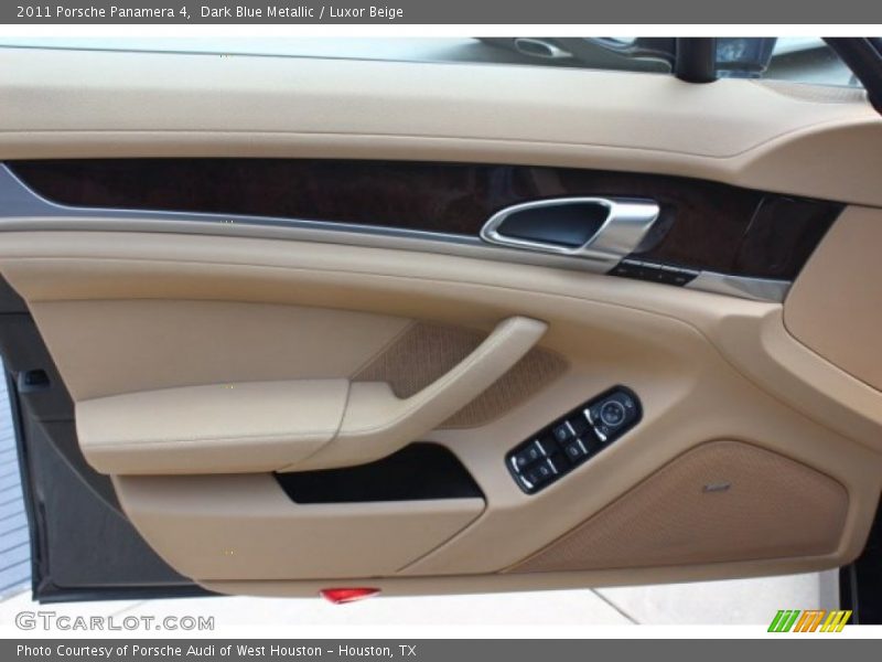 Dark Blue Metallic / Luxor Beige 2011 Porsche Panamera 4