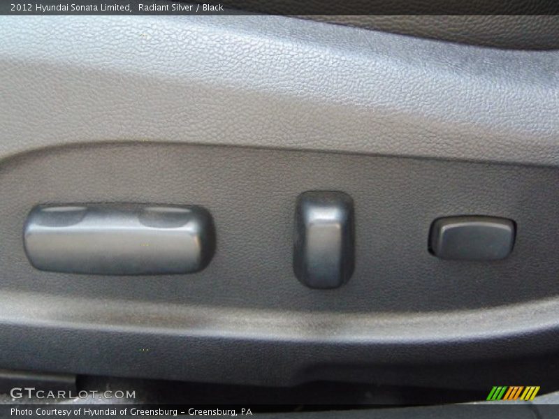 Radiant Silver / Black 2012 Hyundai Sonata Limited