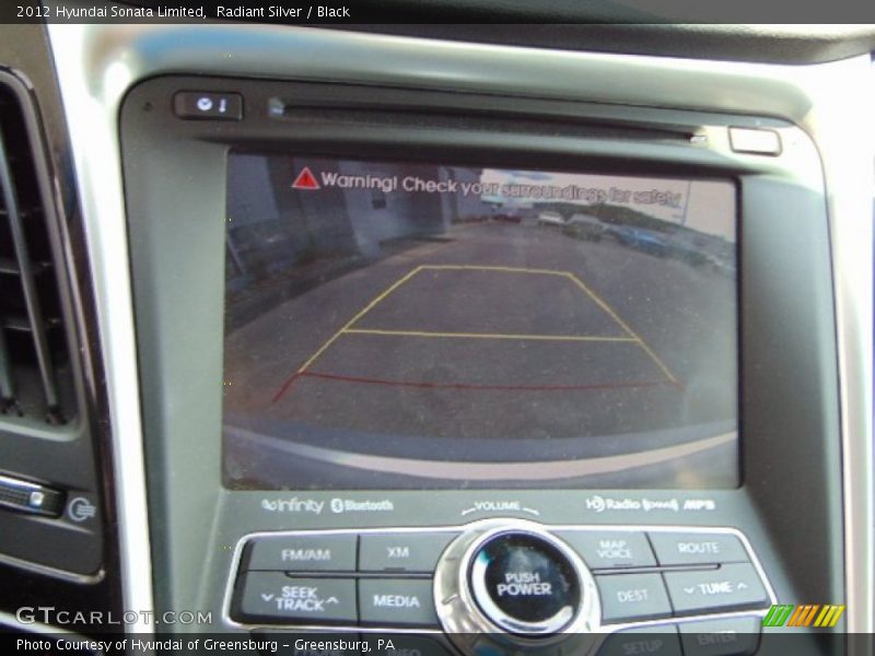 Radiant Silver / Black 2012 Hyundai Sonata Limited