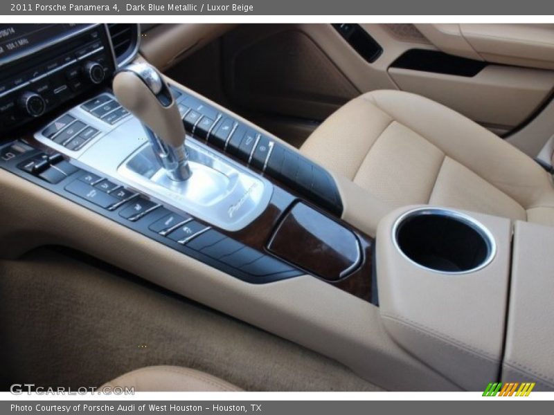 Dark Blue Metallic / Luxor Beige 2011 Porsche Panamera 4
