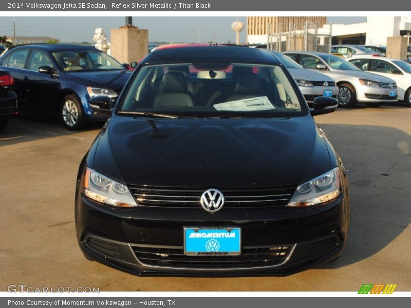 Reflex Silver Metallic / Titan Black 2014 Volkswagen Jetta SE Sedan