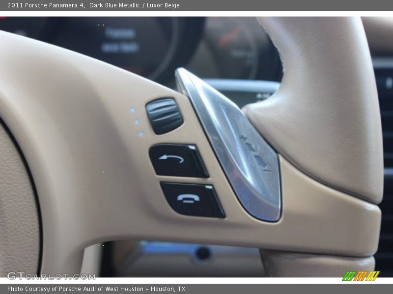 Dark Blue Metallic / Luxor Beige 2011 Porsche Panamera 4